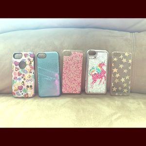 Kids money purses and 5 phone cases